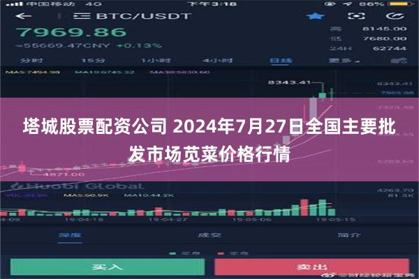 塔城股票配资公司 2024年7月27日全国主要批发市场苋菜价格行情