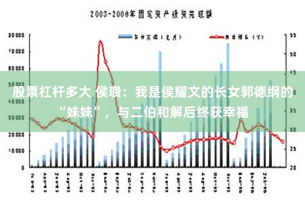 股票杠杆多大 侯瓒：我是侯耀文的长女郭德纲的“妹妹”，与二伯和解后终获幸福