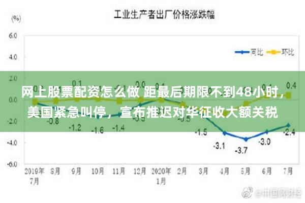 网上股票配资怎么做 距最后期限不到48小时，美国紧急叫停，宣布推迟对华征收大额关税