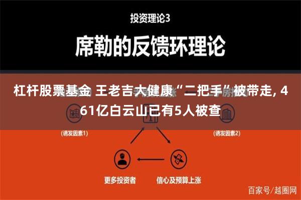 杠杆股票基金 王老吉大健康“二把手”被带走, 461亿白云山已有5人被查