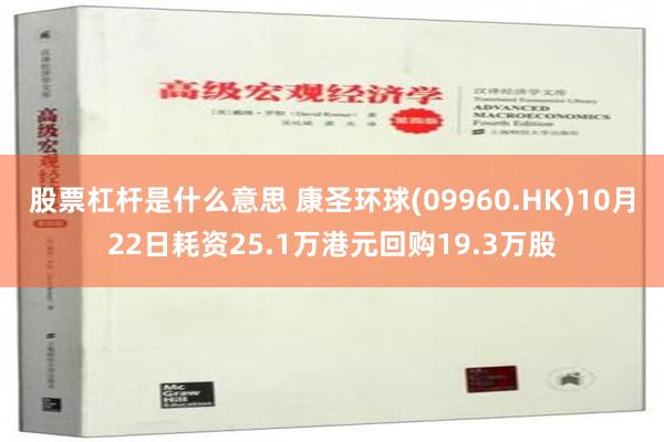 股票杠杆是什么意思 康圣环球(09960.HK)10月22日耗资25.1万港元回购19.3万股