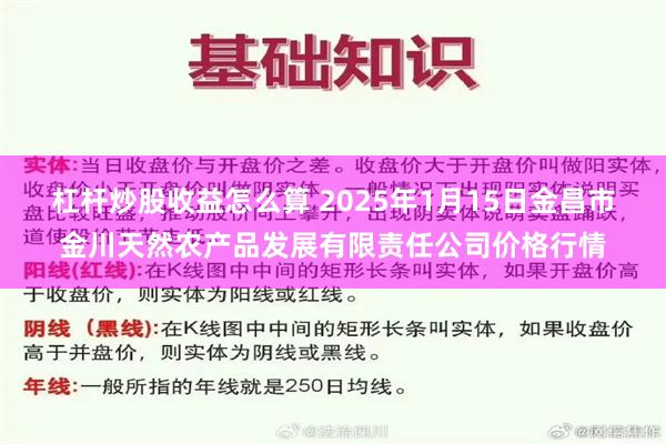 杠杆炒股收益怎么算 2025年1月15日金昌市金川天然农产品发展有限责任公司价格行情